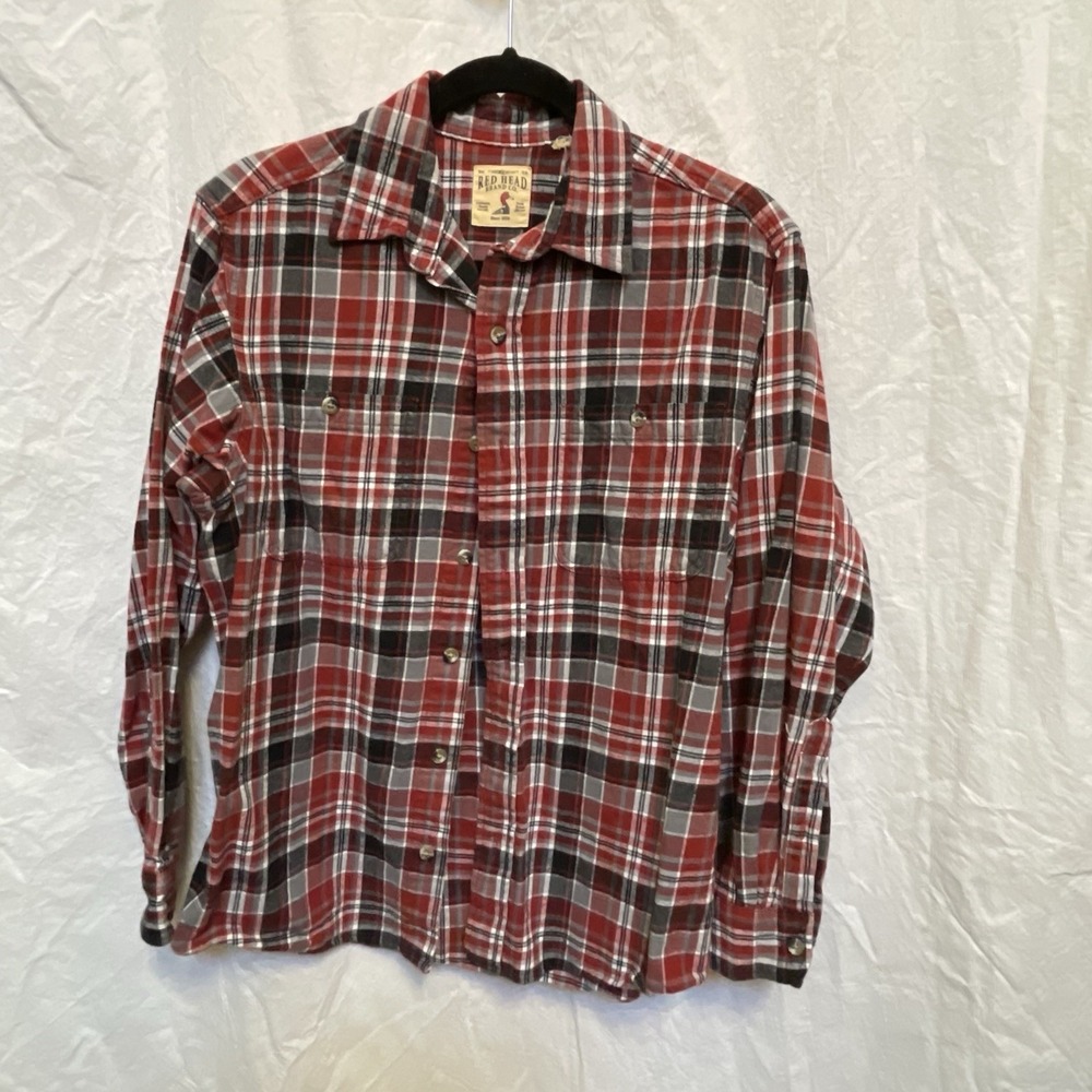 Red Head Brand Co. Men's Size Unknown Long Sleeve Flannel Button-Up Shirt READ